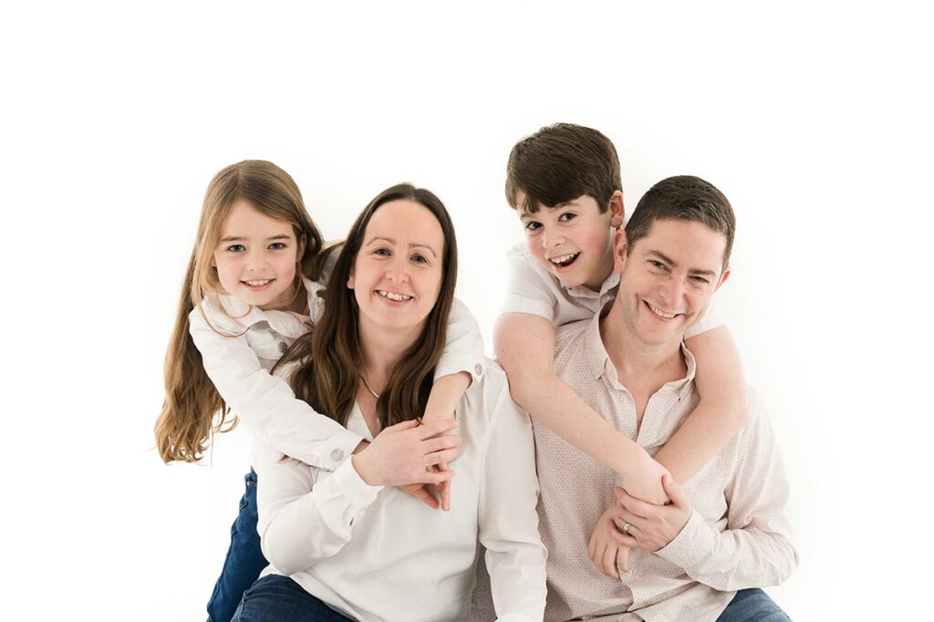 family with children for a family generations photoshoot